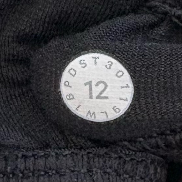 LULULEMON Black Ruche of Adrenaline Tank Top Racerback Size 12 - Picture 6 of 8